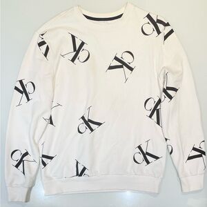 Calvin Klein Crewneck Sweater with Black CK Logo